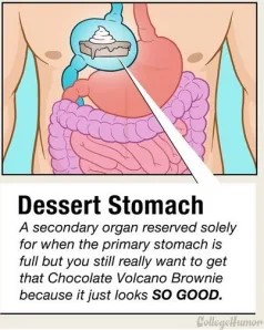 dessert stomach