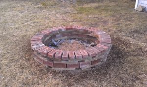 firepit after